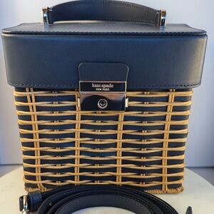 Kate Spade Voyage Wicker Small Top Handle Crossbody Bag